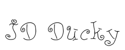 JD Ducky Font Image