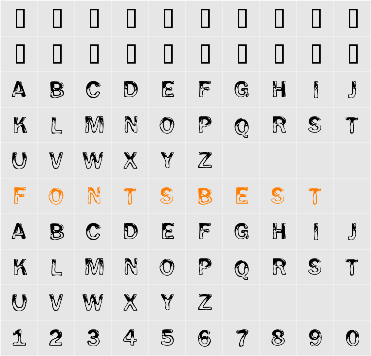 JI-Palpal Character Map