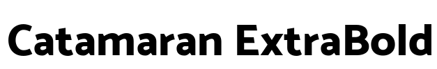 Catamaran ExtraBold