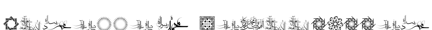 Mohammad RasoolAllah Font Image