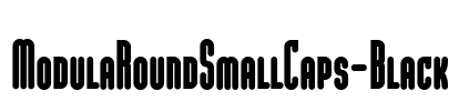 ModulaRoundSmallCaps-Black