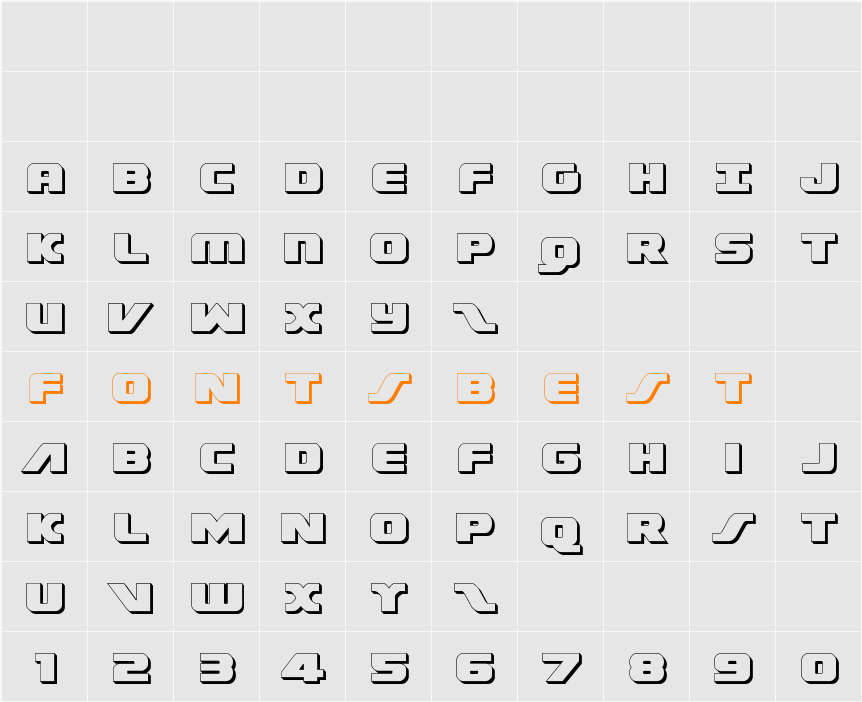 Federal Escort 3D Character Map