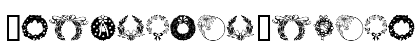 ChristmasWreath Font Image