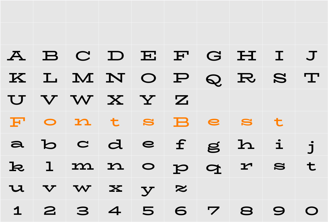 BioRhyme Expanded Character Map