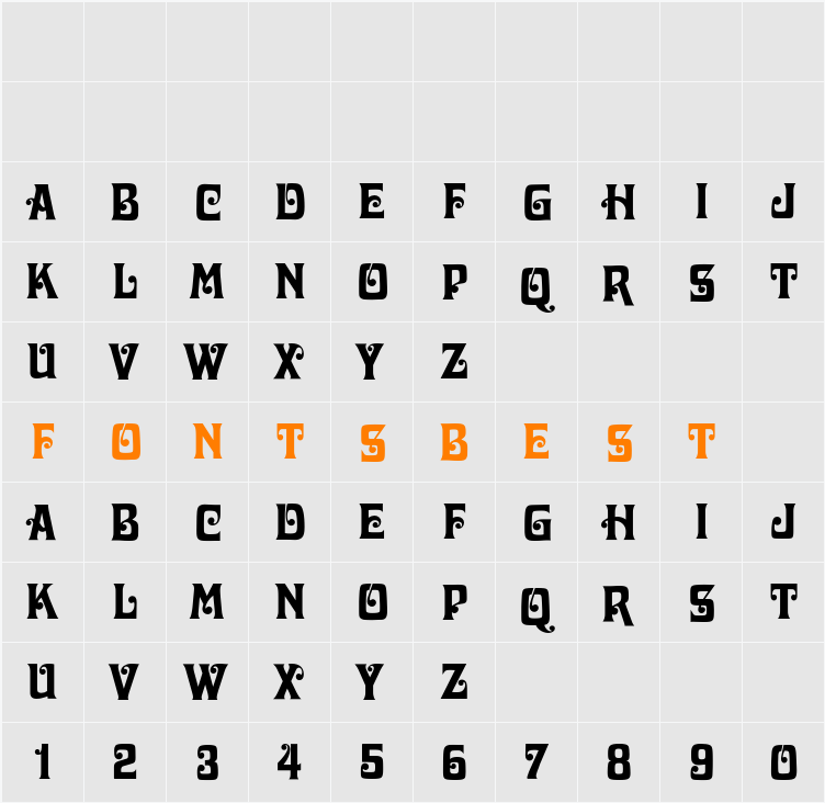 DavidaEF Character Map