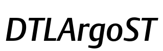 DTLArgoST Font Image