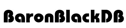 BaronBlackDB Font Image