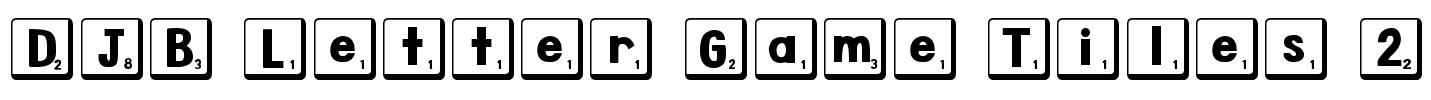 DJB Letter Game Tiles 2
