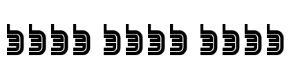 SEGA LOGO FONT Font Image