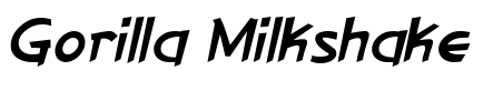 Gorilla Milkshake Font Image