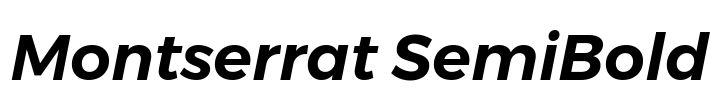 Montserrat SemiBold Font Image