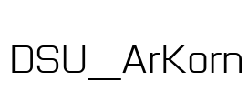 DSU_ArKorn Font Image