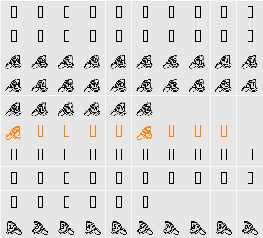 Fire Helmet Character Map