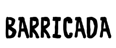 BARRICADA Font Image