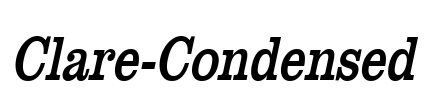 Clare-Condensed Font Image