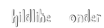 Childlike Wonder Font Image
