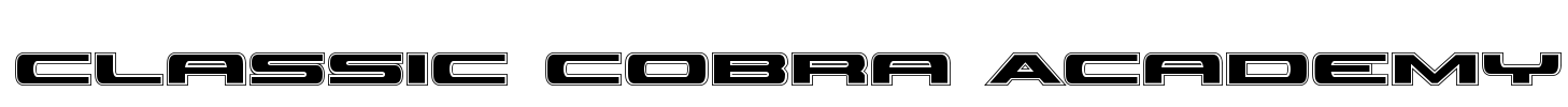 Classic Cobra Academy Font Image