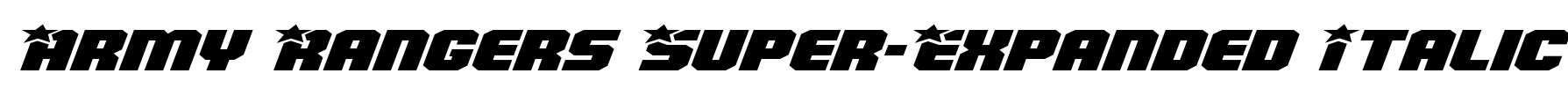 Army Rangers Super-Expanded Italic