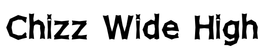 Chizz Wide High Font Image