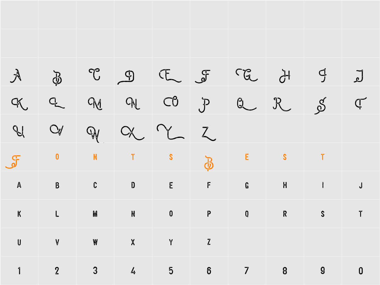 Billyforges Demo Character Map