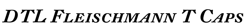 DTL Fleischmann T Caps Font Image