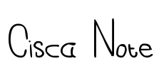 Cisca Note Font Image