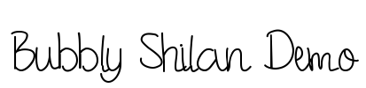 Bubbly Shilan Demo Font Image