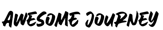 AweSomE JouRneY Font Image