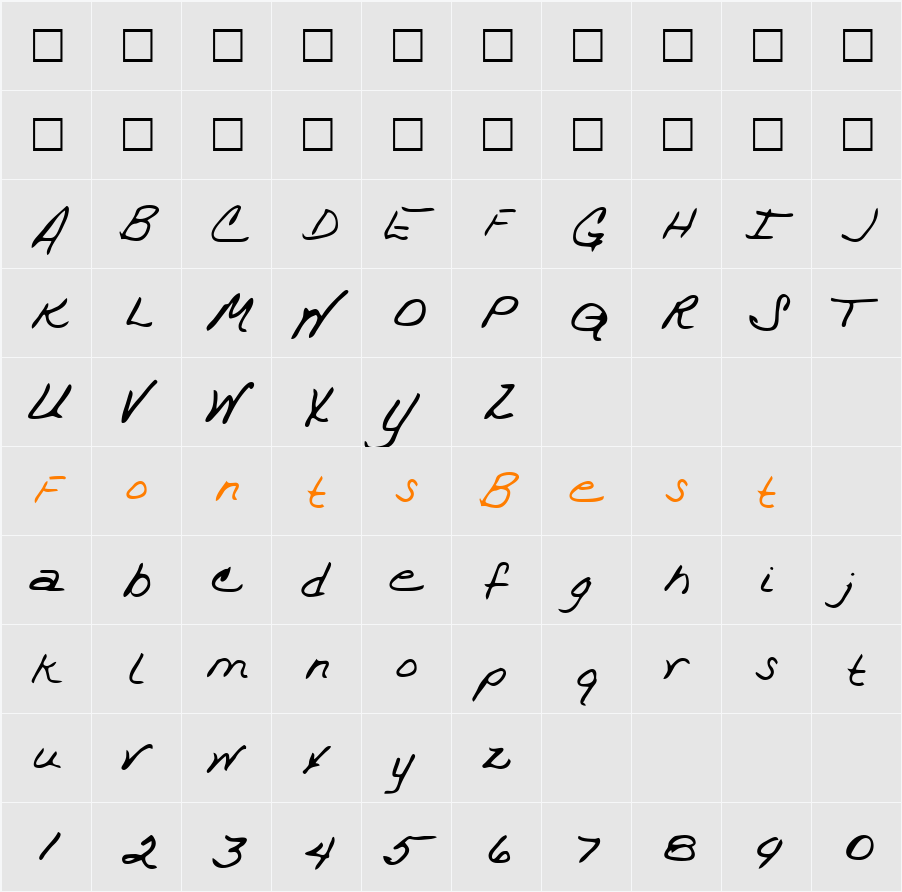 Anne Character Map