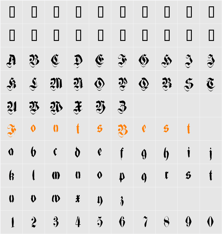 MorbusParcinsonFraxx Character Map