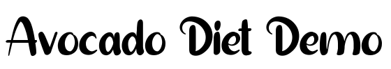Avocado Diet Demo
