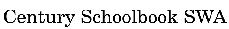 Century Schoolbook SWA