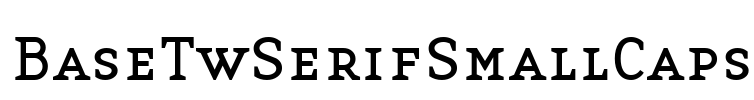 BaseTwSerifSmallCaps Font Image
