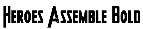 Heroes Assemble Bold Font Image