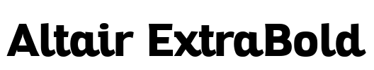 Altair ExtraBold Font Image