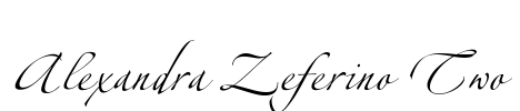 Alexandra Zeferino Two Font Image