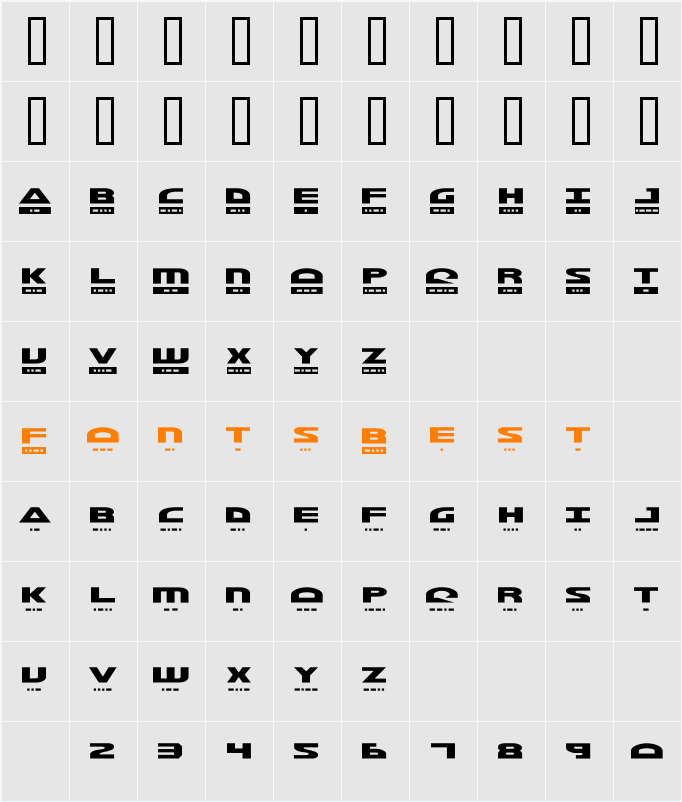 Morse Kode Character Map