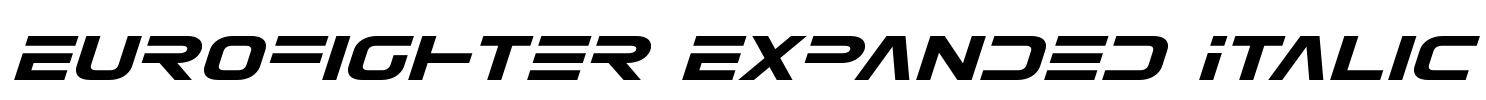 Eurofighter Expanded Italic