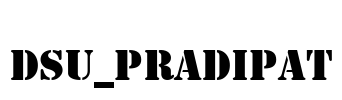 DSU_PraDiPat Font Image