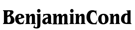 BenjaminCond Font Image