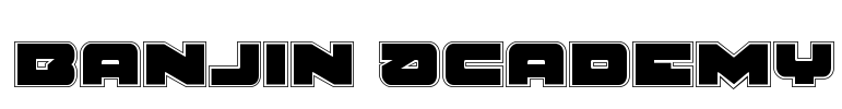 Banjin Academy Font Image