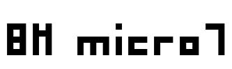 BM micro7 Font Image