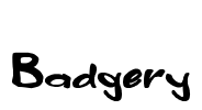 Badgery Font Image