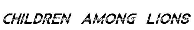 Children Among Lions Font Image