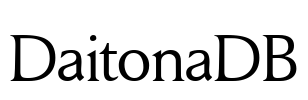 DaitonaDB Font Image