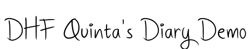 DHF Quinta's Diary Demo