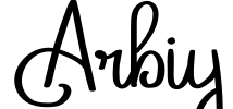 Arbiy Font Image