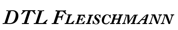 DTL Fleischmann Font Image