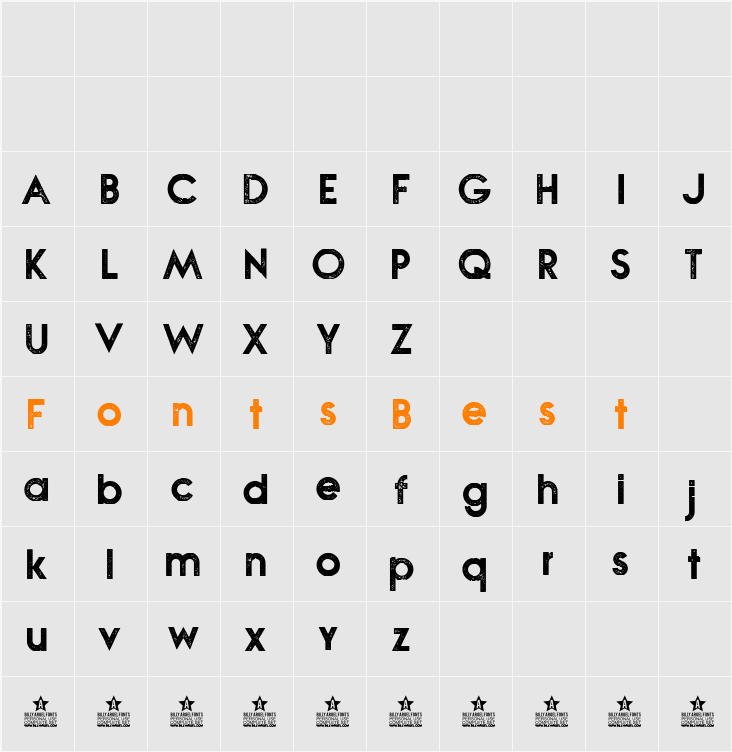 NOVA STAMP Character Map