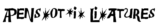 Bensgothic Ligatures